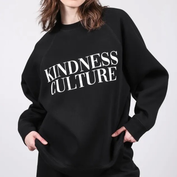 Brunette The Label Tops - Xl Brunette the Label Kindness Culture Crew black Small oversize